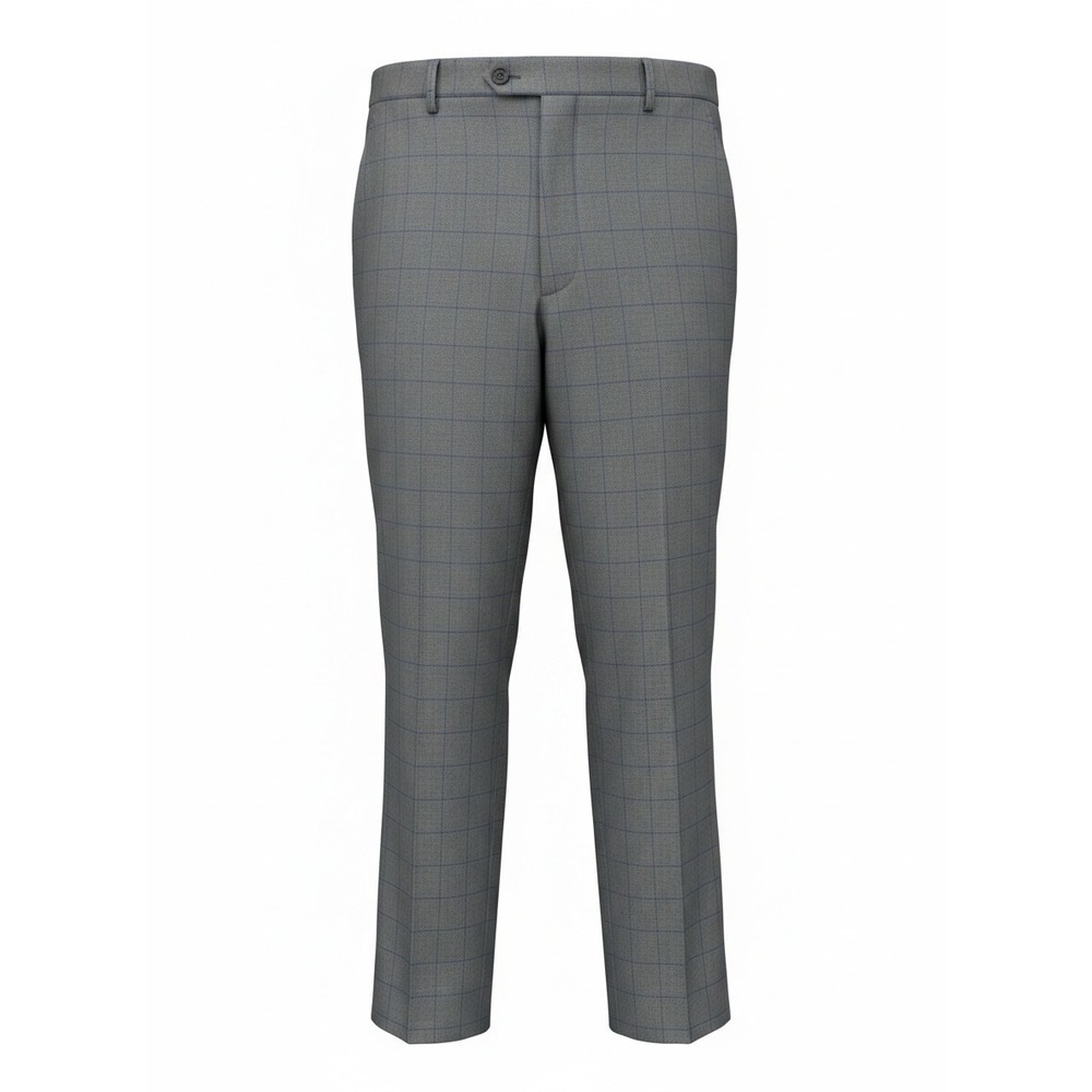 Ralph By Ralph Lauren Plaid Dress Pants Mens 38x32 (Fits 35x 30.5) Grey Classic